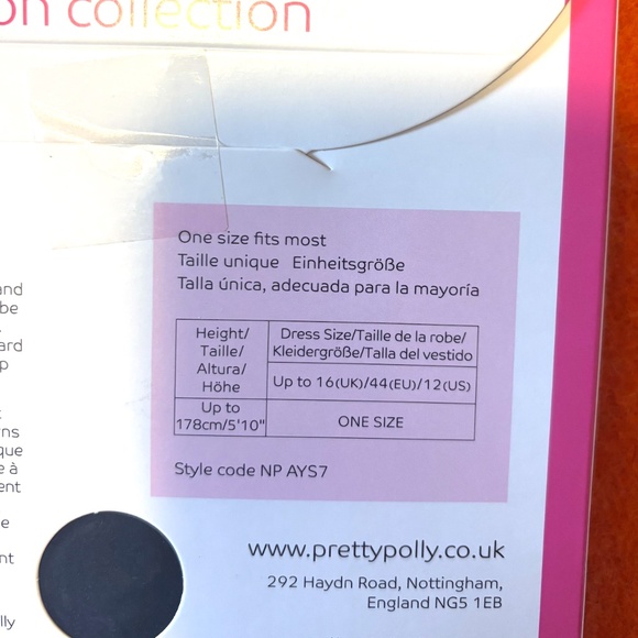 Pretty Polly black Boho pattern tights NWT - Picture 8 of 10